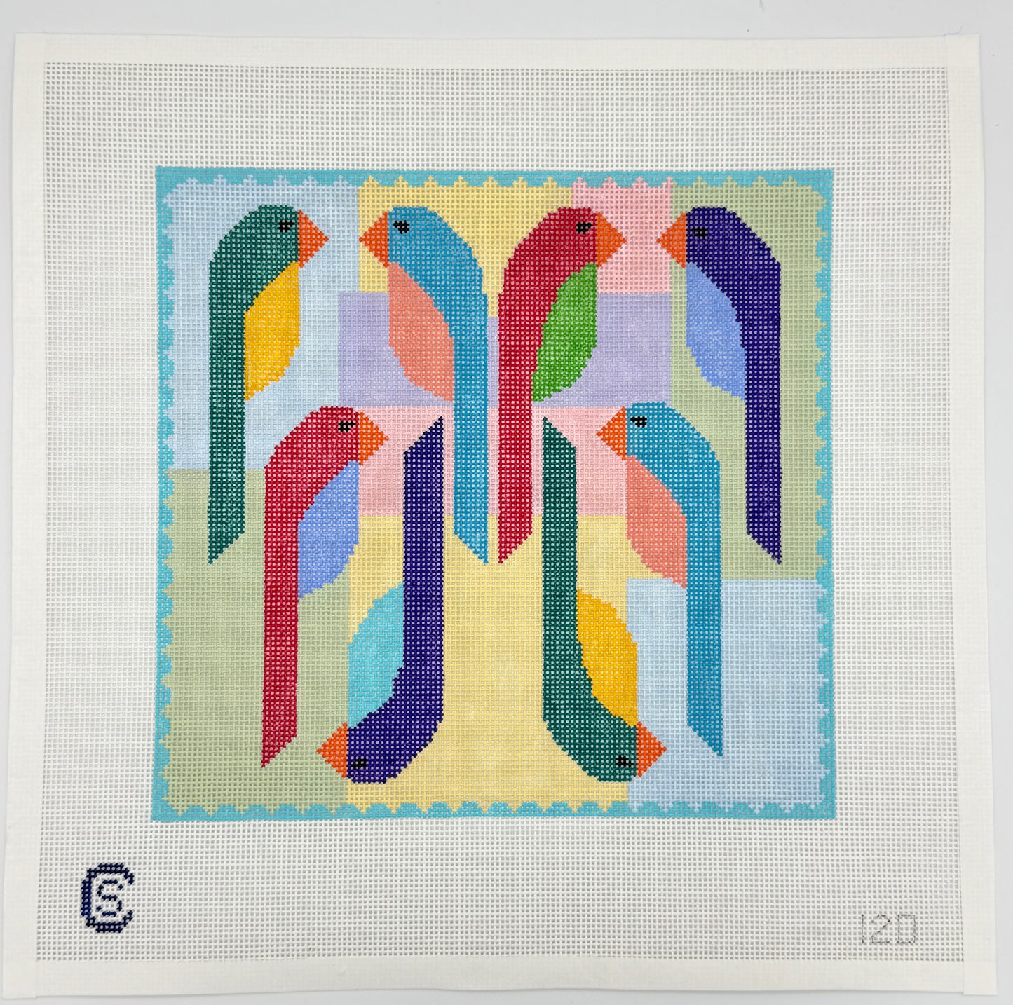 Geometric Bird Quilt